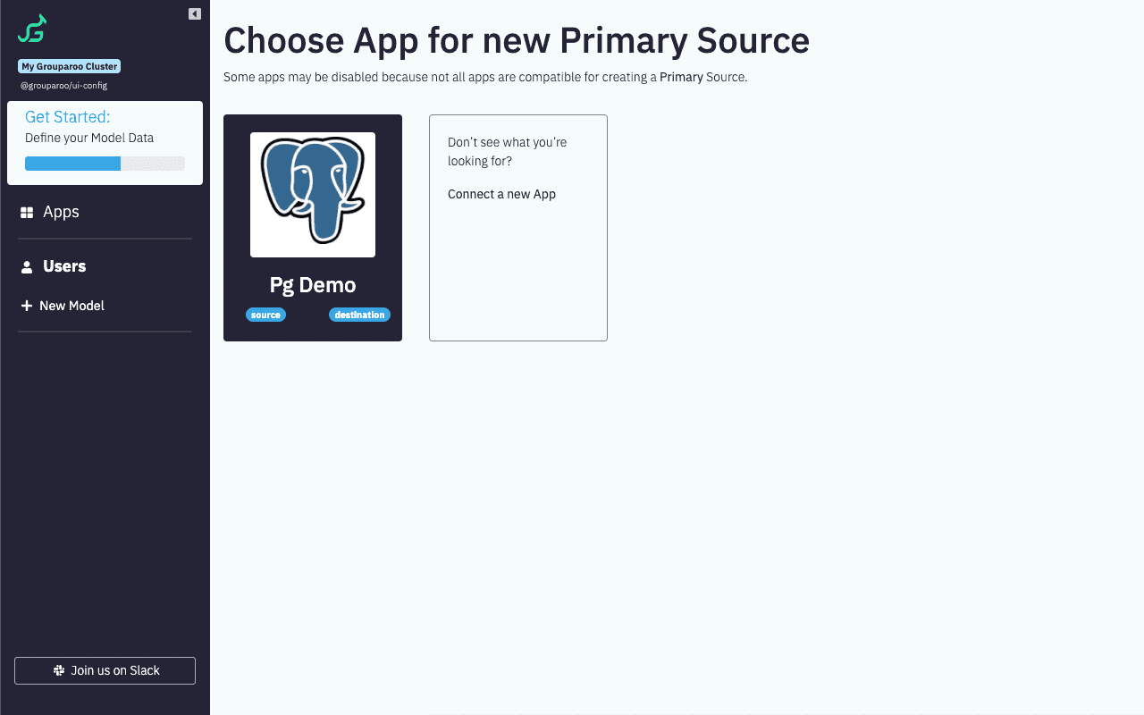 UI Config: Choose App