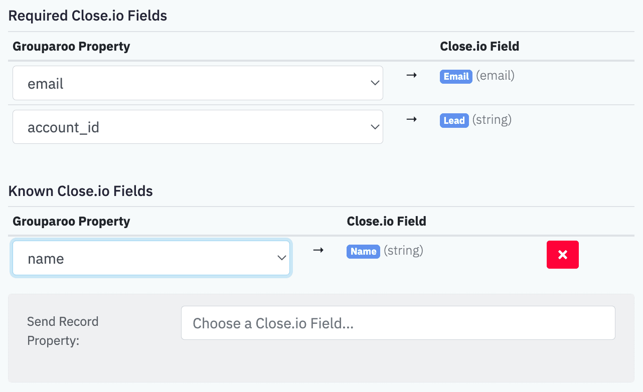 Close.io Export Contacts Properties