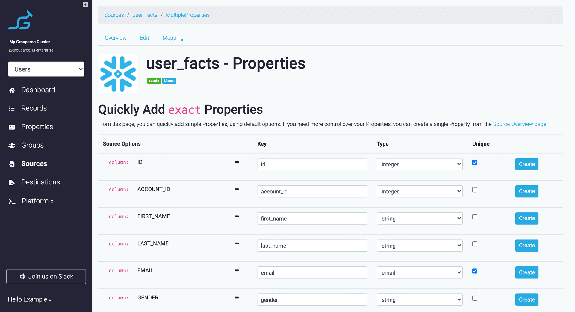 Easily define records, no matter your data.