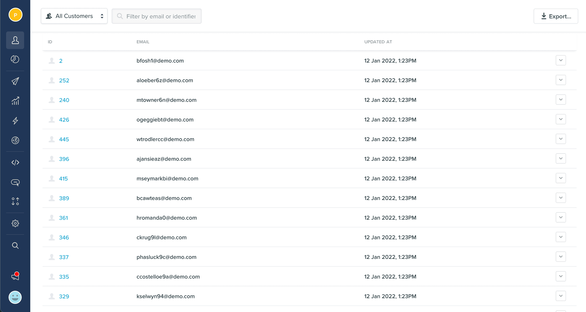 Vero Contacts populated